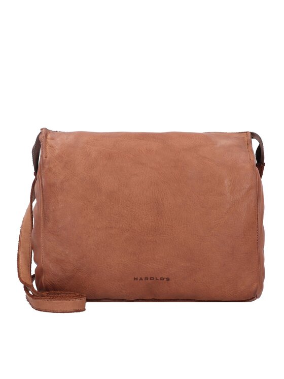 Bandolera De Cuero Harold's Submarine - Marrón, 25x17x8 Cm, Correa Ajustable 85-155 Cm