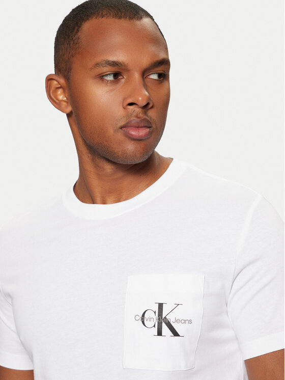 Calvin Klein Jeans Calvin Klein Jeans T-Shirt J30J320936 Biały Slim Fit