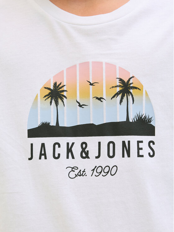 Jack&Jones Junior Jack&Jones Junior T-shirt Palm 12269922 Bijela Regular Fit