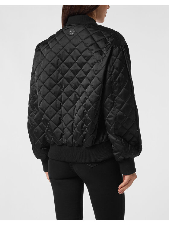 PHILIPP PLEIN PHILIPP PLEIN Kurtka bomber 27297 Czarny Regular Fit
