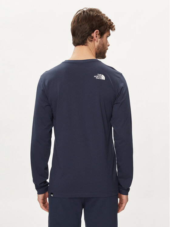 The North Face The North Face Longsleeve Simple Dome NF0A87QN Granatowy Regular Fit