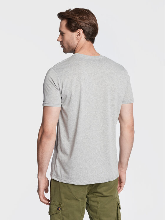 Alpha Industries Alpha Industries Tričko Basic 188505 Sivá Regular Fit