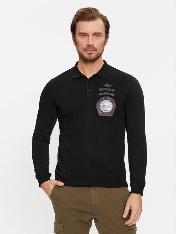 Aeronautica Militare Aeronautica Militare Poloshirt 232PO1738J615 Schwarz Regular Fit