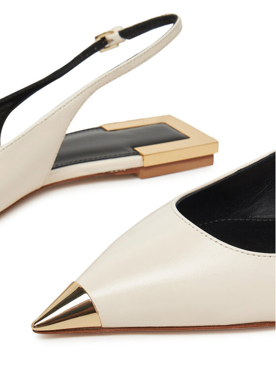 Elisabetta Franchi Elisabetta Franchi Ballerine SA-07L-51E2 Écru