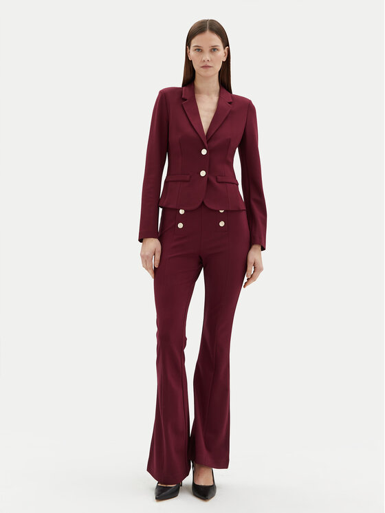 Motivi Motivi Giacca da abito Q602Q000735N Bordeaux Slim Fit