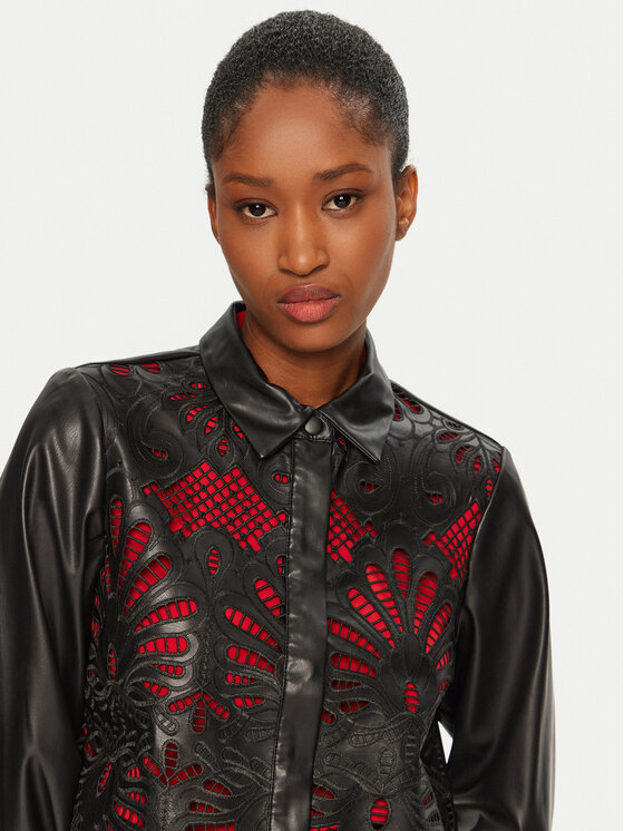 Vero Moda Vero Moda Koszula Rocky 10330114 Czarny Loose Fit