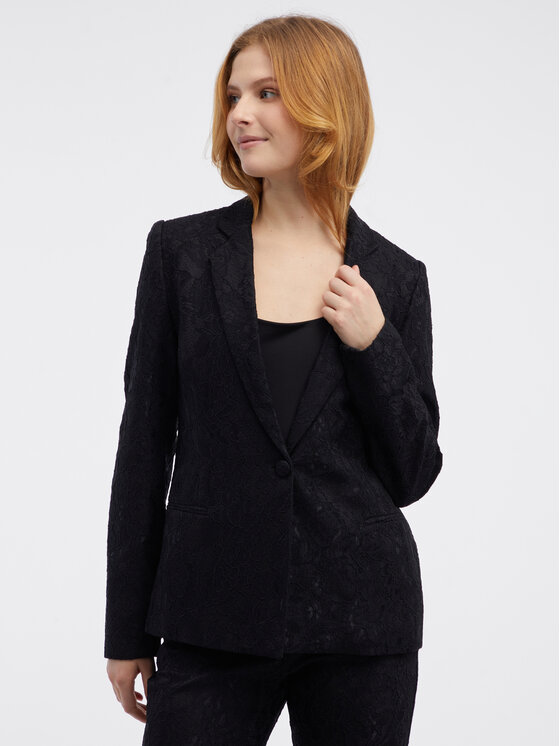 Orsay Orsay Marynarka 480333660000__42 Czarny A-Line Fit
