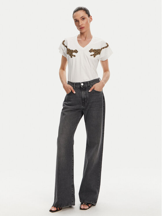 LOLA CASADEMUNT LOLA CASADEMUNT Marškinėliai MS2515018 Balta Relaxed Fit