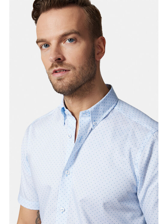Lancerto Lancerto Koszula Milena KO073123000046 Błękitny Slim Fit