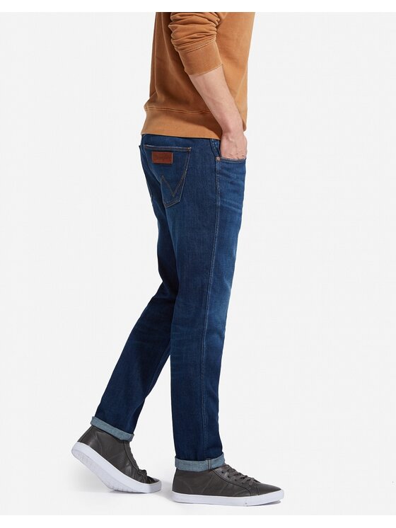 Wrangler Wrangler Jeansy Greensboro FOR REAL Granatowy Regular Fit
