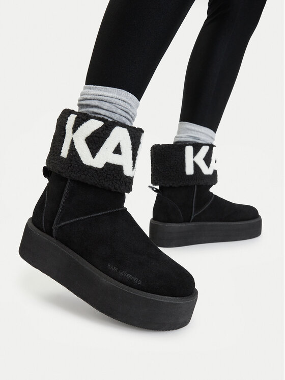 KARL LAGERFELD KARL LAGERFELD Čizme za snijeg KL48552 Crna