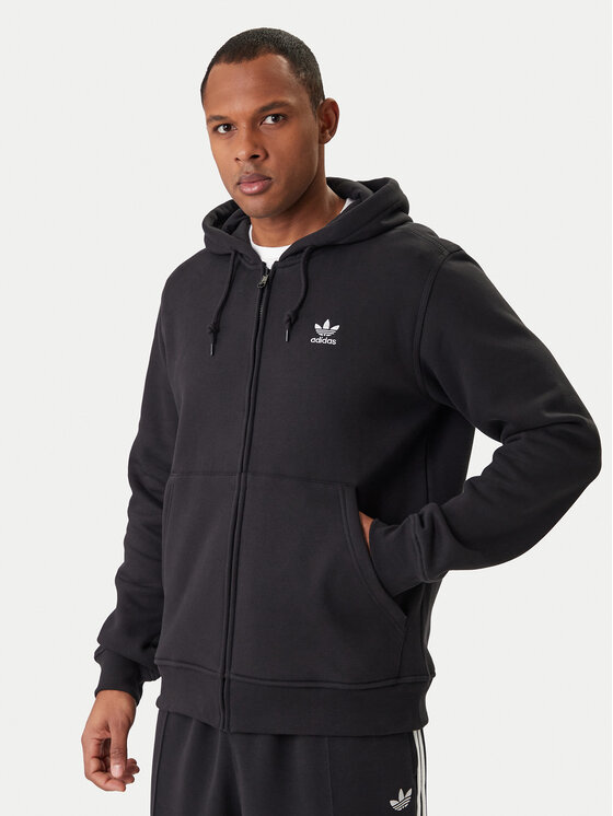 adidas adidas Mikina Trefoil Essentials IW5791 Černá Regular Fit