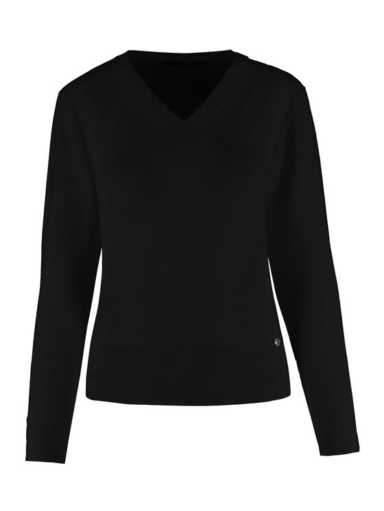Volcano Volcano Sweter S-NELI Czarny Regular Fit