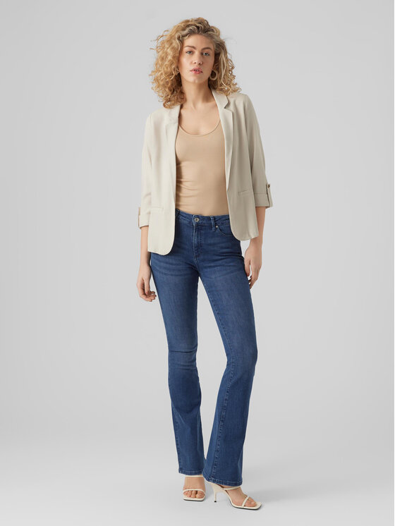 Vero Moda Vero Moda Marynarka Jesmilo 10279700 Szary Regular Fit