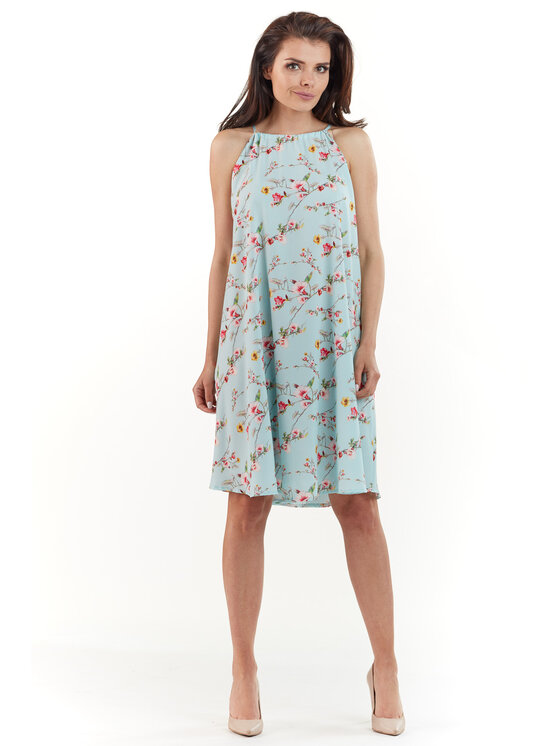 Infinite You Infinite You Sukienka letnia M175 Niebieski Basic Fit