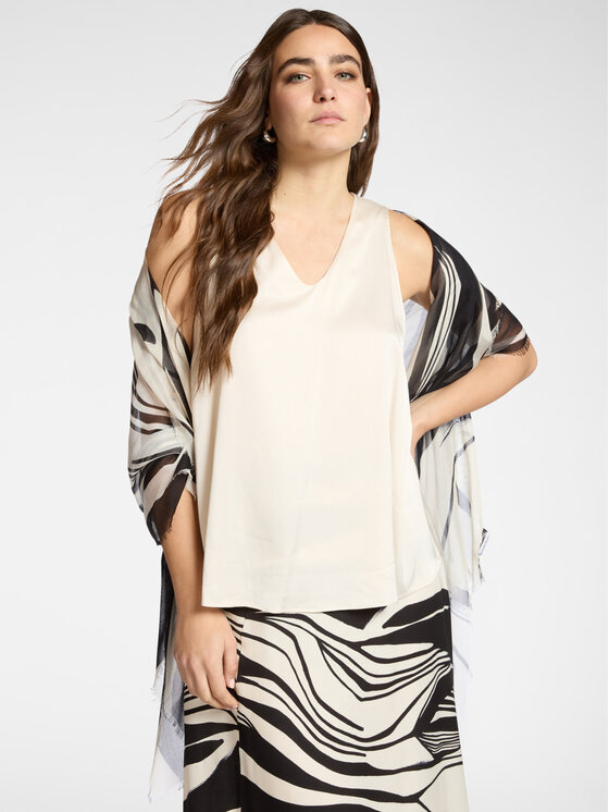 Elena Mirò Elena Mirò Blusa D112P000032N002 Bianco Regular Fit