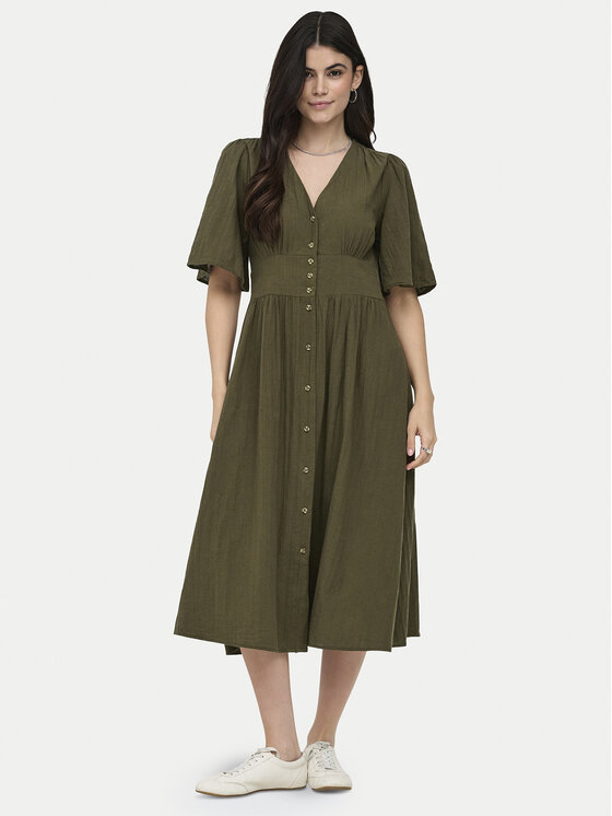 ONLY ONLY Ikdienas kleita Tizana 15373535 Zaļš Regular Fit