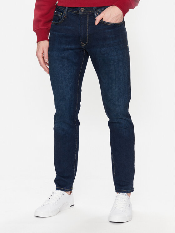 Pepe Jeans Pepe Jeans Jeansy Stanley PM206326 Niebieski Taper Fit