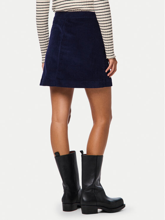 Pieces Pieces Trapezförmiger Rock Rillo 17154207 Dunkelblau Regular Fit