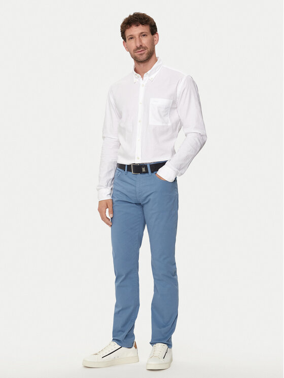BOSS Boss Jeans hlače Delaware3-1-20 50505445 Modra Slim Fit