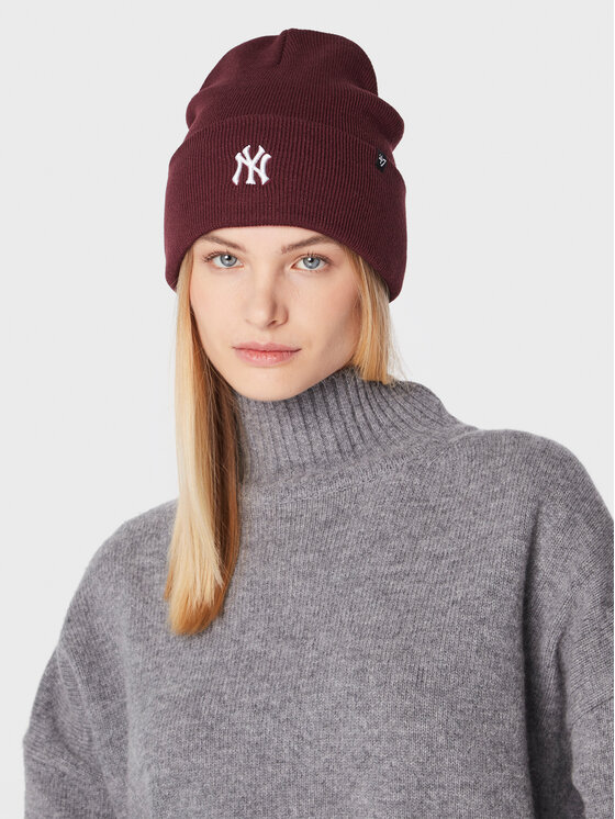 47 Brand 47 Brand Kepurė Mbl New York Yankees Base Runner '47 Cuff Knit B-BRNCK17ACE-KM Vyšninė