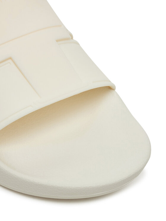 Calvin Klein Calvin Klein Şlapi Pool Slide Double T HM0HM01752 Alb