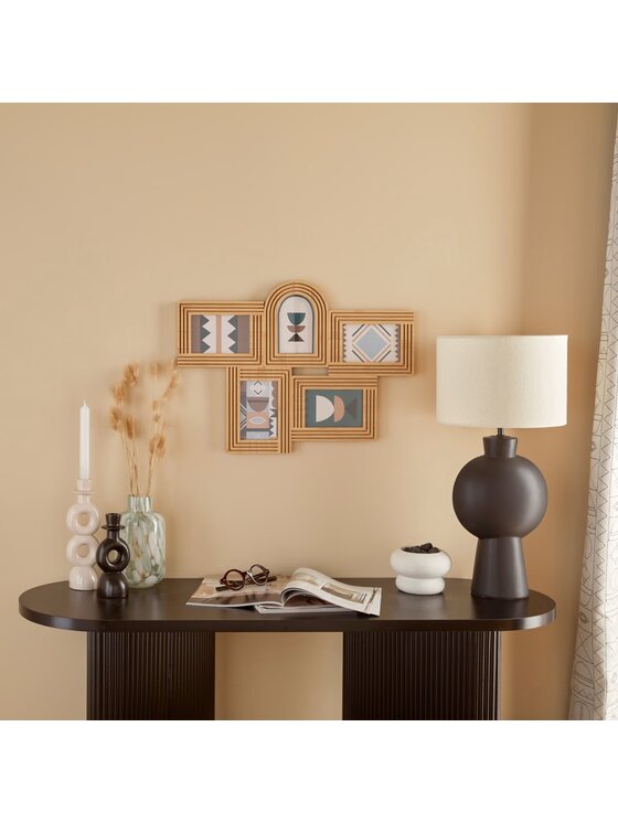 MIAhome MIAhome Ramka na zdjęcia Multiramka na 6 zdjęć Olivia 57x41,2 cm Brązowy