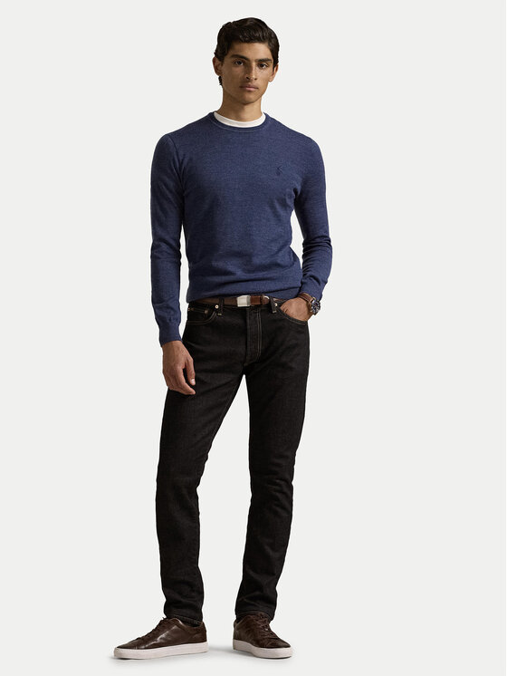 Polo Ralph Lauren Polo Ralph Lauren Πουλόβερ 710946143006 Σκούρο μπλε Slim Fit