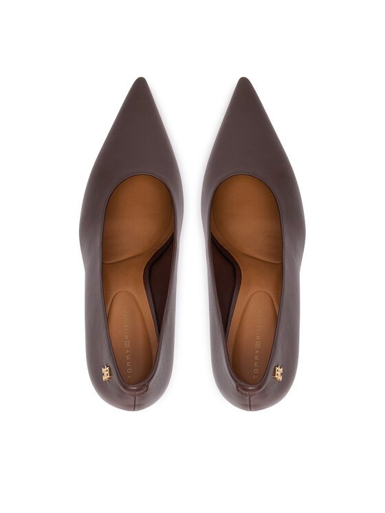 Tommy Hilfiger Tommy Hilfiger Lodičky Th Smooth Leather Pump FW0FW08960 Hnedá