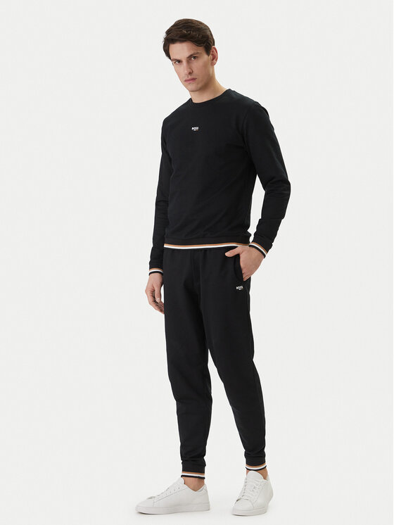 BOSS BOSS Teplákové nohavice Iconic 50554830 Čierna Regular Fit