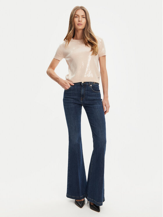 Guess Guess Sweter W5YR21 Z3E70 Beżowy Regular Fit