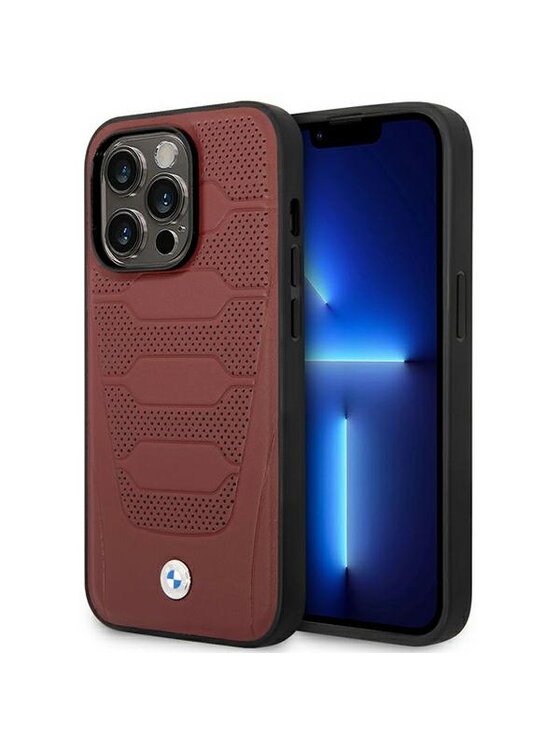 BMW Motorsport BMW Motorsport Etui na telefon iPhone 14 Pro Max Bordowy