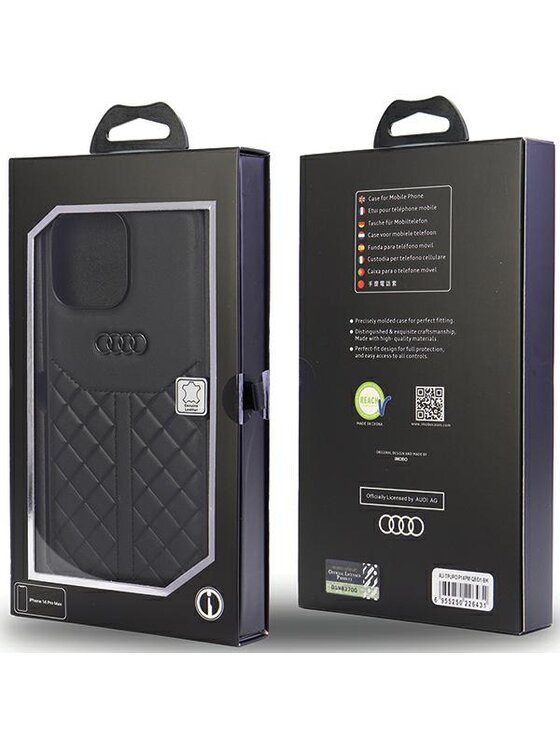 Audi Audi Etui na telefon iPhone 14 Pro Max Czarny