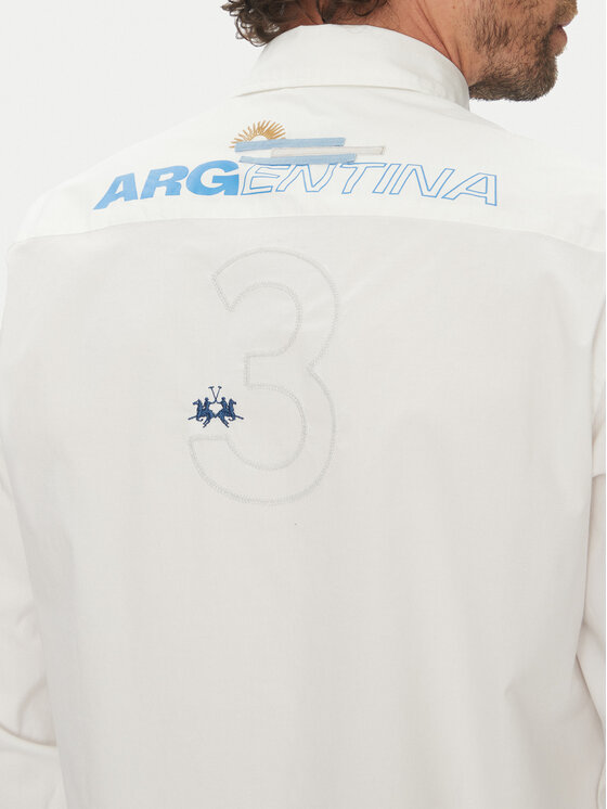 La Martina La Martina Košeľa Alfred MAC601 PP483 Biela Regular Fit