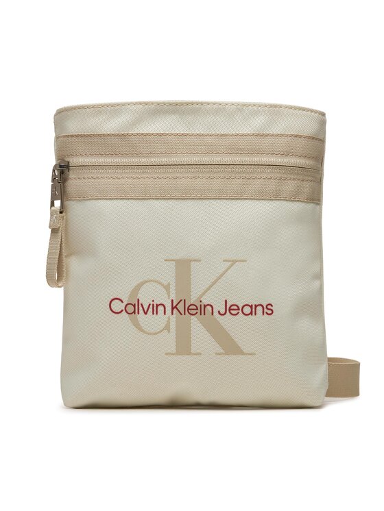 Geantă crossover Calvin Klein Jeans Sport Essentials Flatpack18 M K50K511097 Écru