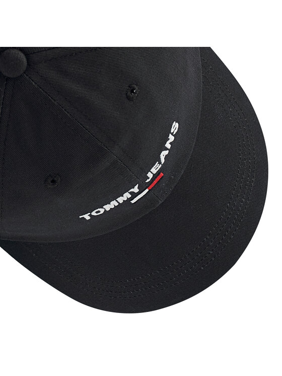 Tommy Jeans Tommy Jeans Cepure ar nagu Sport Cap AM0AM07527 Melns