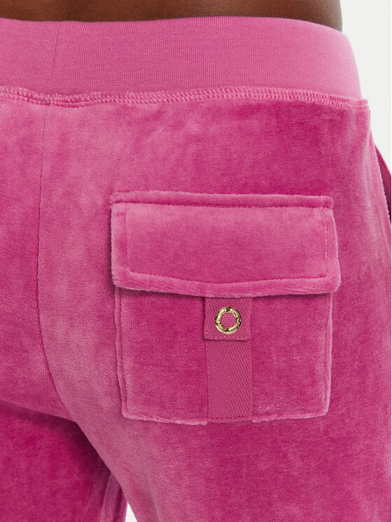 Juicy Couture Juicy Couture Donji dio trenerke Caisa JCSEBJ008G Ružičasta Slim Fit