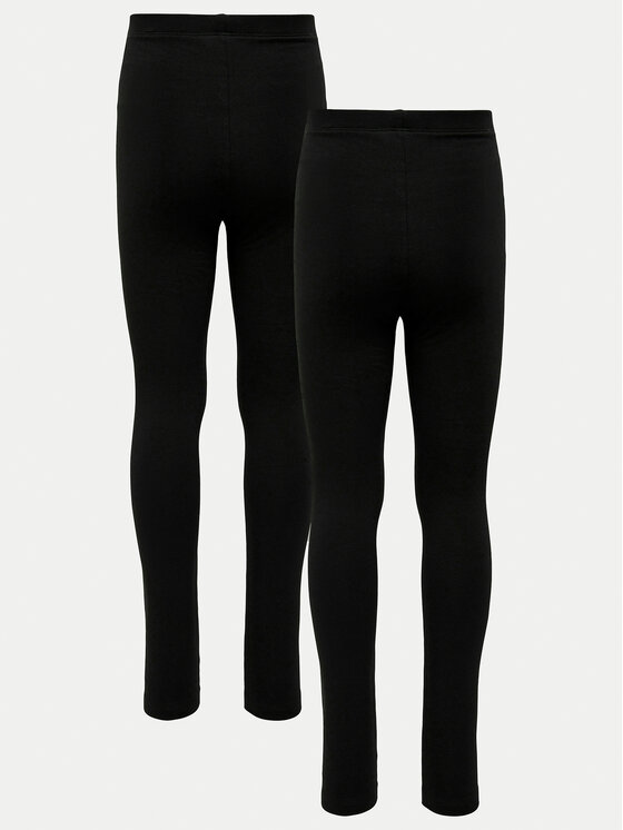 Kids ONLY Kids ONLY 2er-Set Leggings 15333816 Schwarz Slim Fit