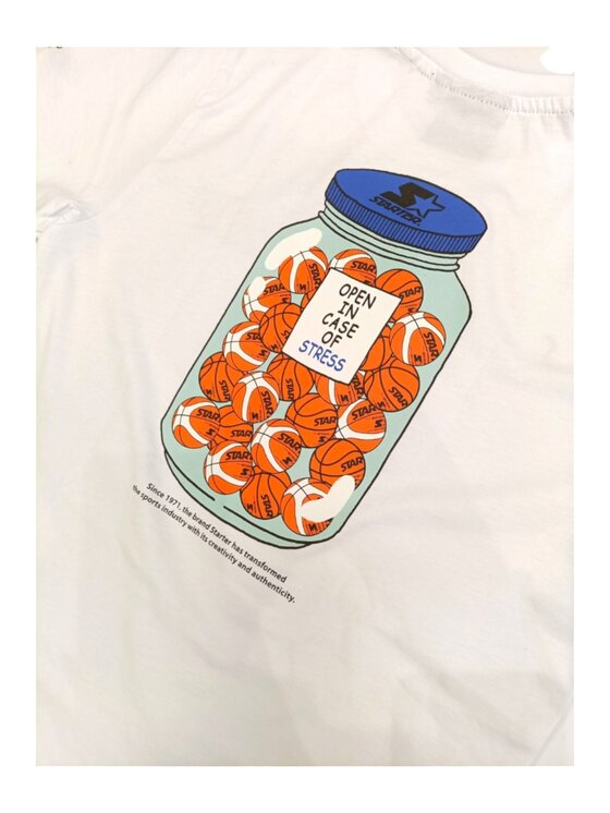 Starter Starter T-shirt q-bab-69484 Bianco Regular Fit