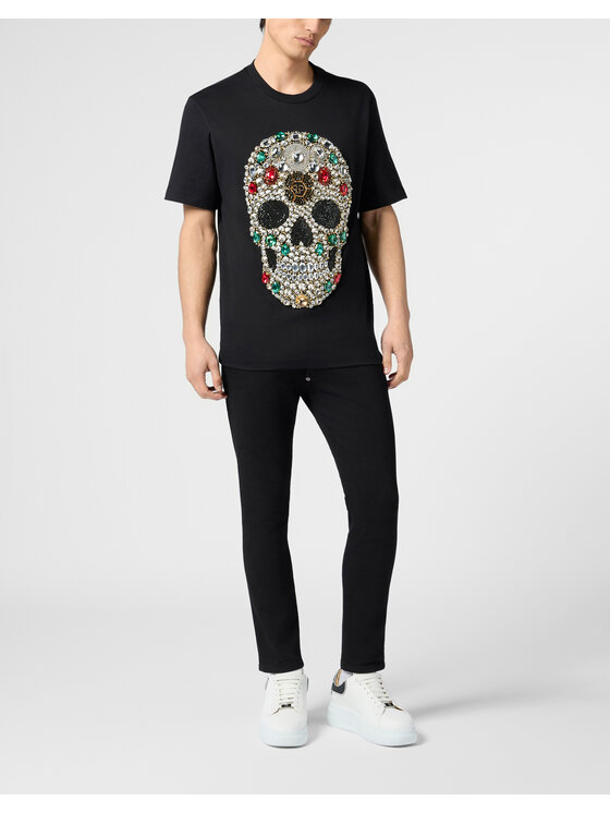 PHILIPP PLEIN PHILIPP PLEIN Tričko 30561 Čierna Regular Fit