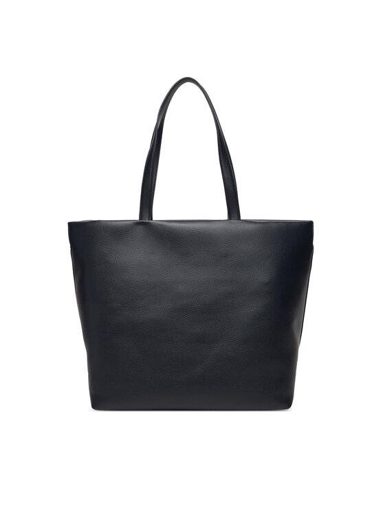 Tommy Hilfiger Tommy Hilfiger Ročna torba Th Logotape Tote AW0AW17693 Mornarsko modra