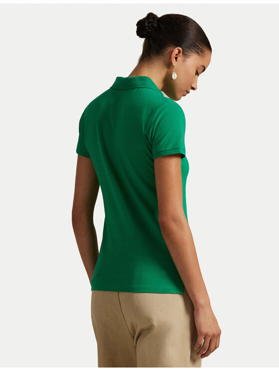 Polo Ralph Lauren Polo Ralph Lauren Polo majica 211870245026 Zelena Slim Fit