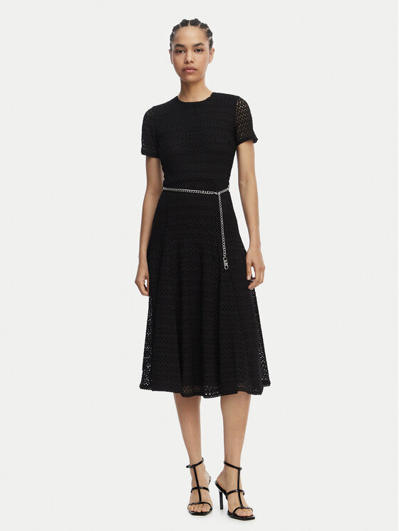 MICHAEL Michael Kors Sukienka codzienna MS683DUKS1 Czarny Regular Fit