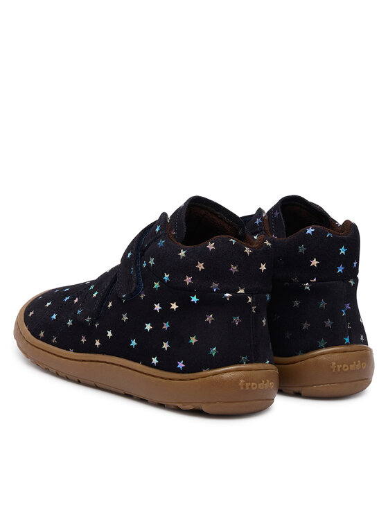 Froddo Froddo Šnurovacia obuv Barefoot Winter Furry G3110263-13 S Tmavomodrá