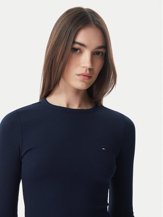 Tommy Jeans Tommy Jeans Μπλουζάκι DW0DW22783 Σκούρο μπλε Slim Fit