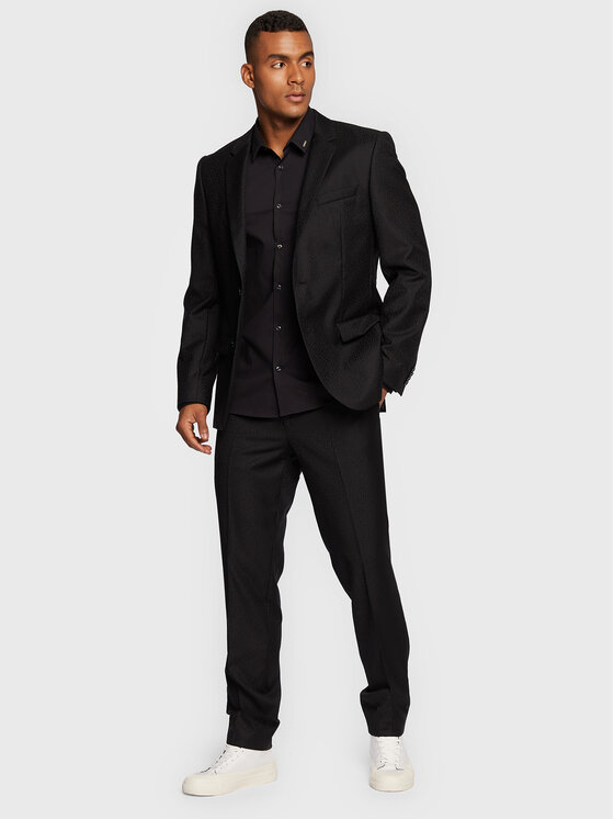 HUGO Hugo Hemd Ero3 50475678 Schwarz Extra Slim Fit