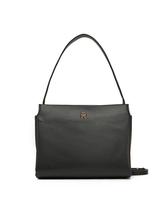 Tommy Hilfiger Tommy Hilfiger Torbica Th Legacy Med Satchel AW0AW17173 Crna