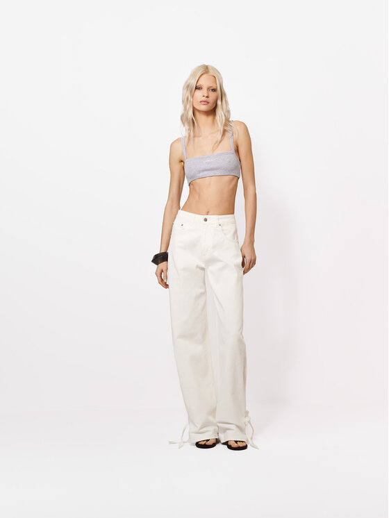 La Mania La Mania Jeansy HORIZON Bílá Basic Fit