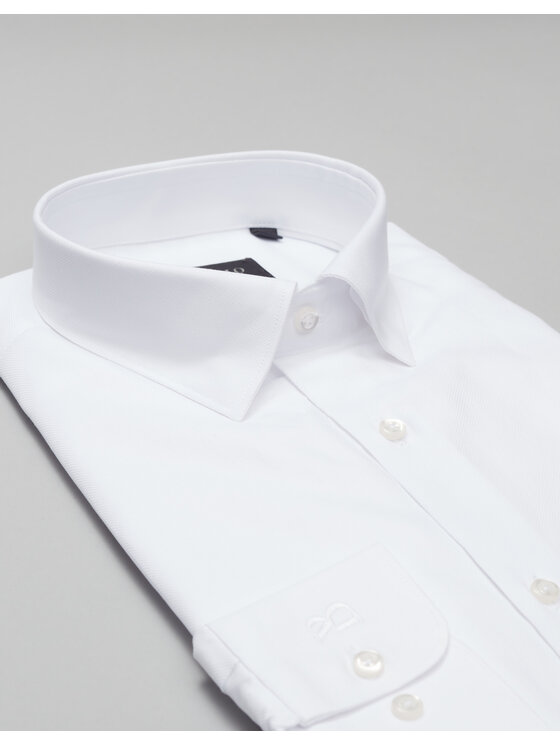 Borgio Borgio Koszula rosazza_00502 Biały Slim Fit