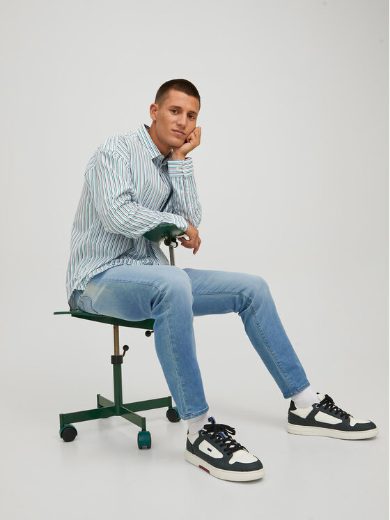 Jack & Jones Jack & Jones Jeansy Glenn 12224131 Niebieski Slim Fit